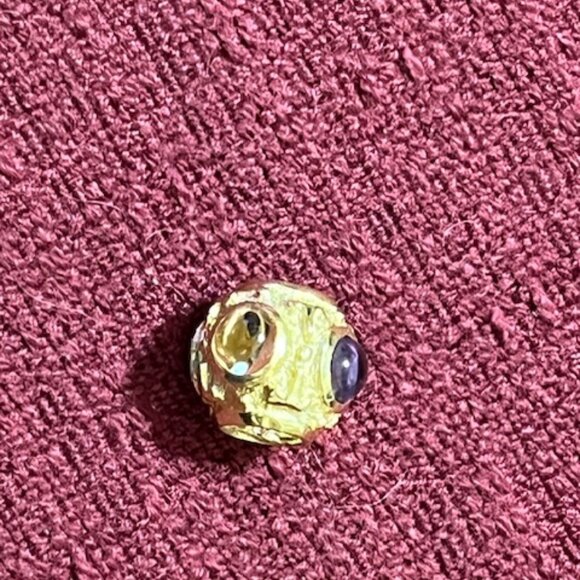 14K Gold and Gemstone Pendant - Picture 4 of 4